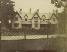 Gabled House Across Lane, 1850s. Creator: Unknown