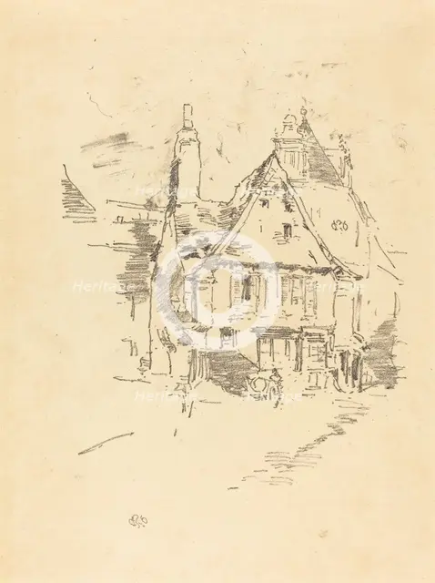 Gabled Roofs, 1893. Creator: James Abbott McNeill Whistler.