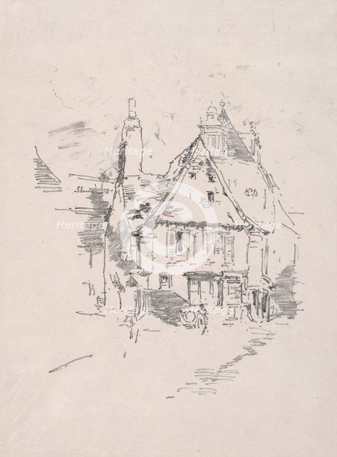 Gabled Roofs, Vitré, 1893. Creator: James McNeill Whistler (American, 1834-1903).