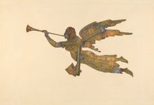 Gabriel Weather Vane, c. 1939. Creator: Lucille Chabot