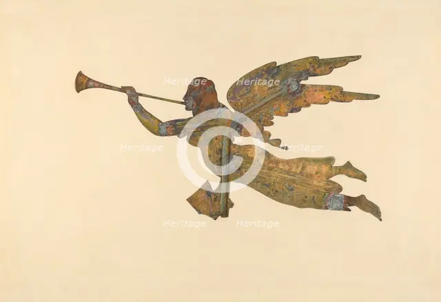 Gabriel Weather Vane, c. 1939. Creator: Lucille Chabot.