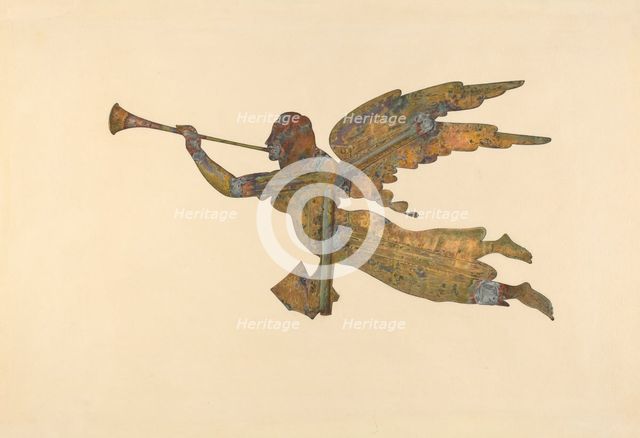 Gabriel Weather Vane, c. 1939. Creator: Lucille Chabot.