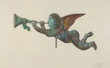 Gabriel Weather Vane, c. 1942. Creator: Harriette Gale