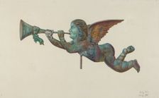 Gabriel Weather Vane, c. 1942. Creator: Harriette Gale