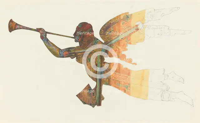 Gabriel Weather Vane (Technique), 1935/1942. Creator: Lucille Chabot.