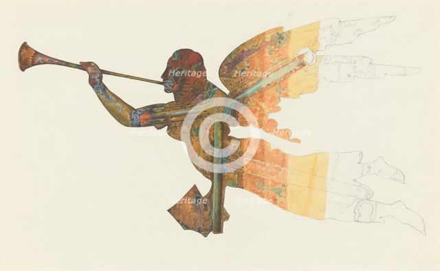 Gabriel Weather Vane (Technique), 1935/1942. Creator: Lucille Chabot.