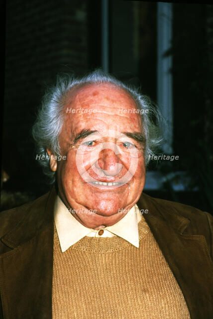 Gabriel Celaya (1911-1991), Spanish poet and writer, photo 1987.