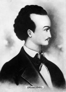 Gabriel de la Concepción Valdés [Plácido], (1809-1844), Cuban poet
