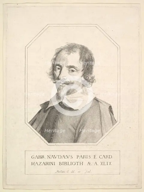 Gabriel Naudé, 1648. Creator: Claude Mellan.
