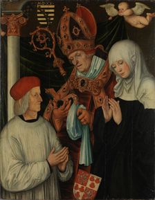 Gabriel of Eyb, Bishop of Eichstätt, with Saints Willibald and Walburga, 1520