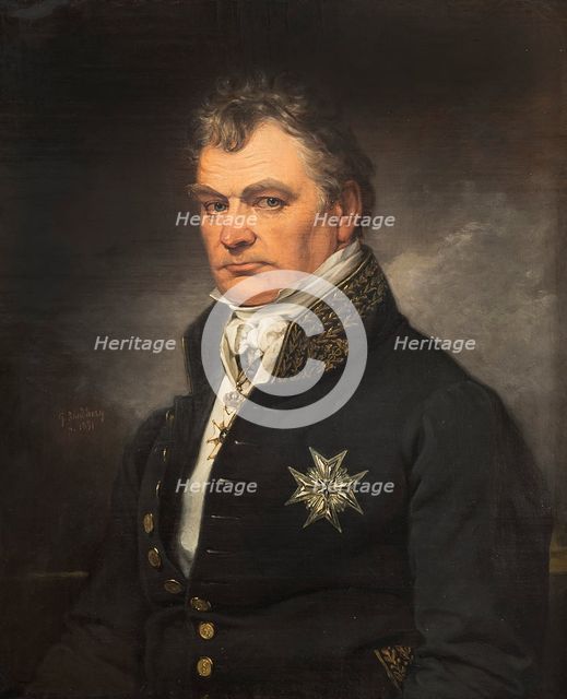 Gabriel Poppius, minister of state, president of the Chamber of Commerce, mid-19th century. Creator: Johan Gustaf Sandberg.