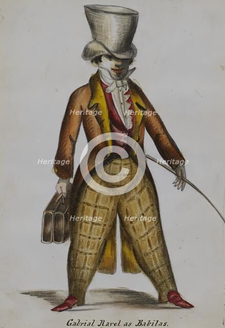 Gabriel Ravel as Babilas, 1855-1859. Creator: Alfred Jacob Miller.