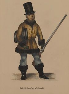 Gabriel Ravel as Godenski, 1855-1859. Creator: Alfred Jacob Miller