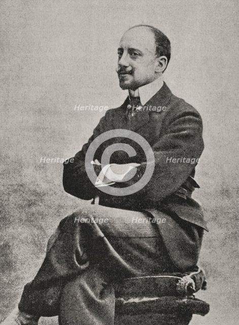 Gabriele D'Annunzio (1863-1938), Italian poet and political leader, 1898. Creator: Unknown.