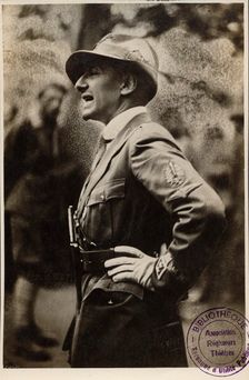 Gabriele D'Annunzio, Italian poet, novelist and dramatist, 20th century. Artist: Studio Fotografico Ferrurio