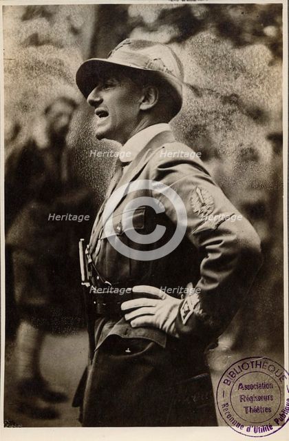 Gabriele D'Annunzio, Italian poet, novelist and dramatist, 20th century. Artist: Studio Fotografico Ferrurio