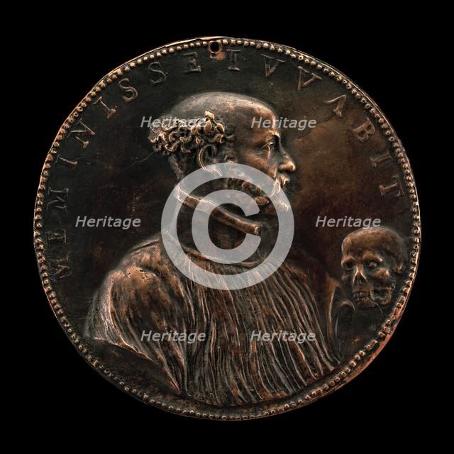 Gabriele Fiamma, 1533-1585, Abbot-General of the Augustinian Congregation 1578 [obverse], 1578. Creator: Giovanni Battista Cambio.