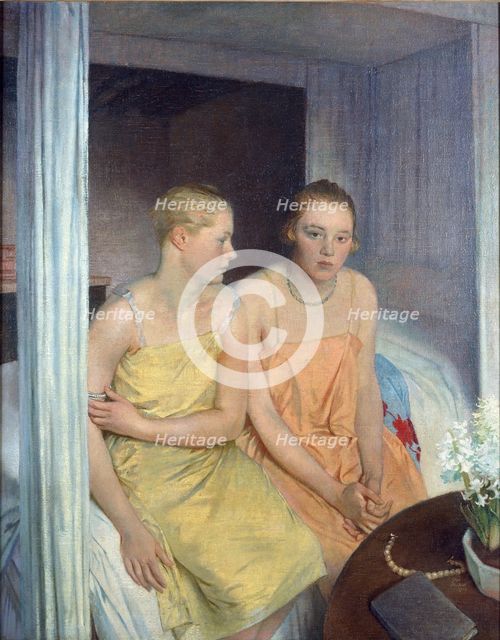 Gabrielle and Rosemary, 1828. Artist: Glyn Warren Philpot.