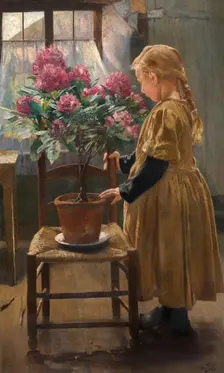 Gabrielle Frederic, the Artist's Daughter, 1907. Creator: Leon Frederic