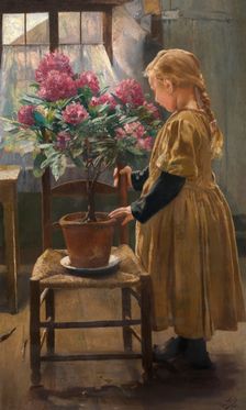Gabrielle Frederic, the Artist's Daughter, 1907. Creator: Leon Frederic