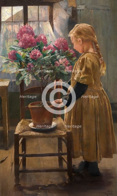 Gabrielle Frederic, the Artist's Daughter, 1907. Creator: Leon Frederic.