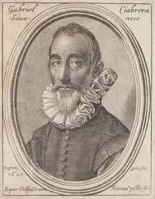 Gabriello Chiabrera, 1625. Creator: Ottavio Mario Leoni