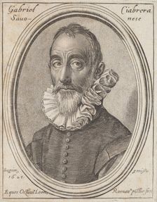 Gabriello Chiabrera, 1625. Creator: Ottavio Mario Leoni
