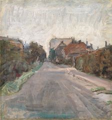 Gade, outskirts of Copenhagen, 1898. Creator: Albert Gottschalk