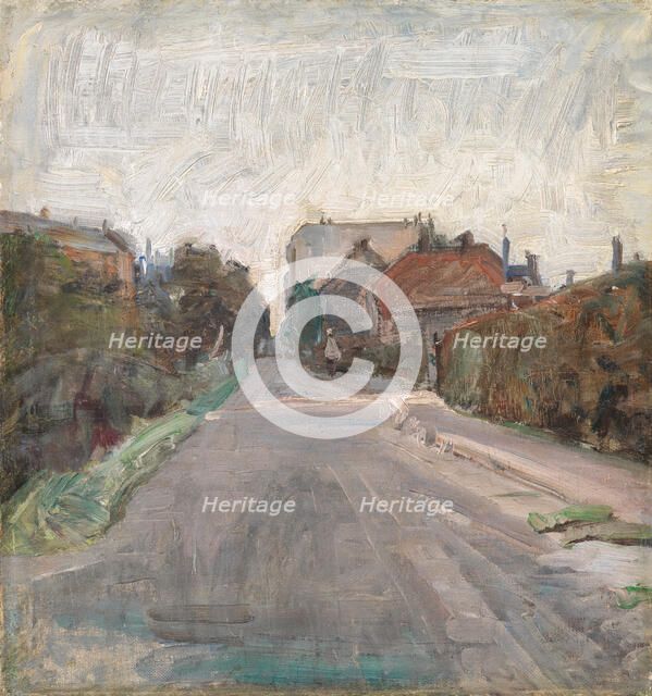 Gade, outskirts of Copenhagen, 1898. Creator: Albert Gottschalk.