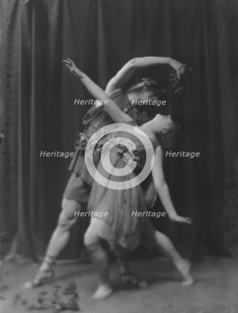 Gaderhoff, Lovena, Miss, and another dancer, 1916. Creator: Arnold Genthe.