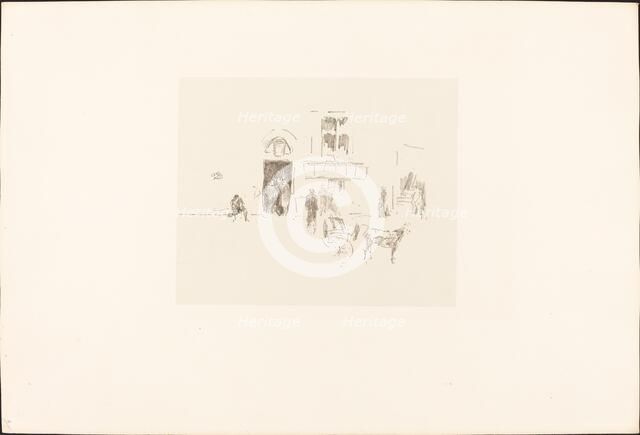 Gaiety Stage Door, 1879/1887. Creator: James Abbott McNeill Whistler.