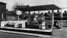 Gainsborough petrol station, Ipswich 1966