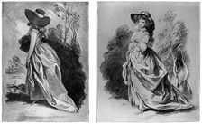 Gainsborough's studies for his celebrated portrait of the Duchess of Devonshire, c1787 (1901)