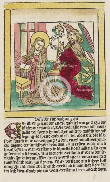 Gaistliche usslegong des lebes Jhesu Cristi, c. 1482. Creators: Ludwig Schongauer, Ludolph of Saxony.