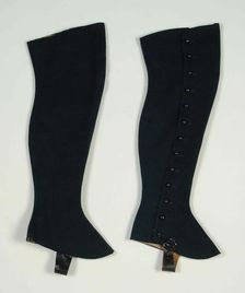 Gaiters, American, 1882. Creator: Unknown