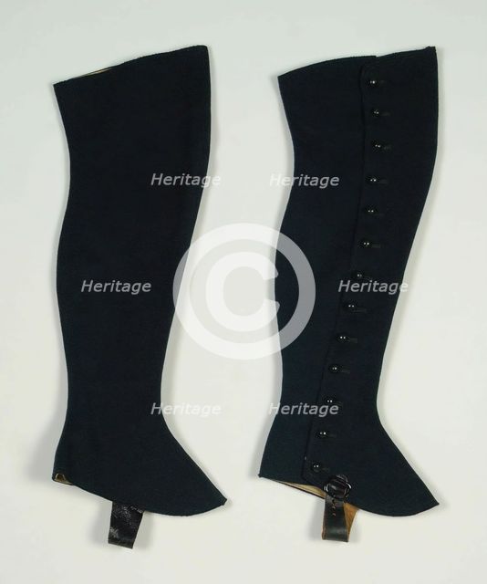 Gaiters, American, 1882. Creator: Unknown.
