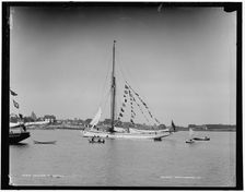 Galatea at anchor, 1886. Creator: Unknown
