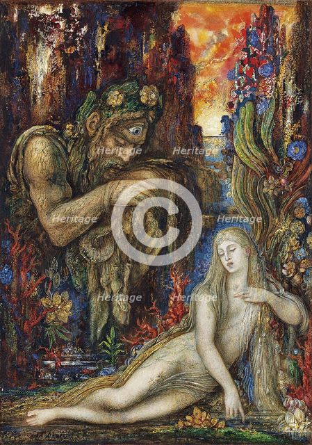Galathea, ca 1896. Artist: Moreau, Gustave (1826-1898)