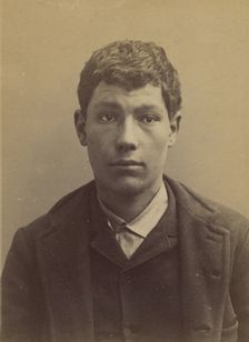 Galau. Charles. 18 ans, né à Nogent s/Marne (Seine). Charron. Cris séditieux. Anarchiste. ..., 1891. Creator: Alphonse Bertillon