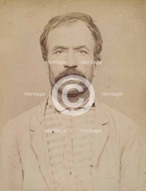 Galau (ou Gallot). Louis. 53 ans, né à Meriziès (Tarn). Charron. Anarchiste. 21/8/93., 1893. Creator: Alphonse Bertillon.