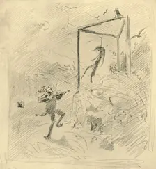 Galgenmusik mid-late 19th century, (c1924). Creator: Carl Spitzweg