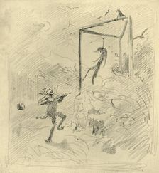 Galgenmusik mid-late 19th century, (c1924). Creator: Carl Spitzweg