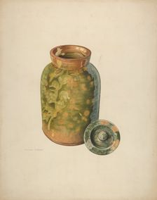Galena Covered Jug, probably 1938. Creator: William Spiecker