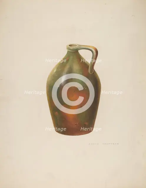 Galena Jug, 1941. Creator: Archie Thompson.