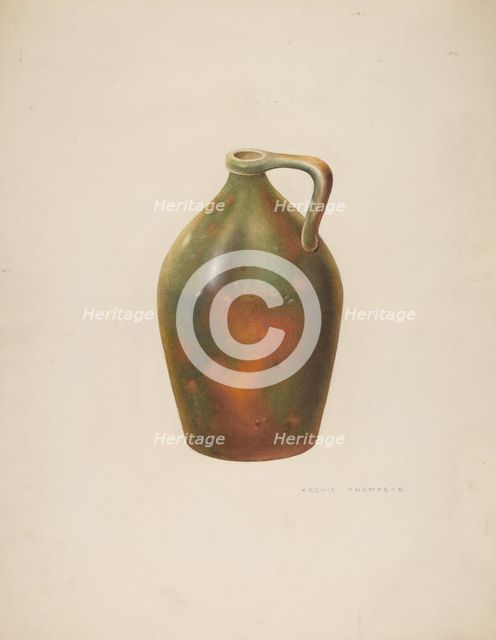 Galena Jug, 1941. Creator: Archie Thompson.