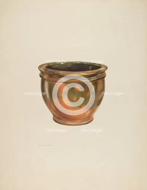 Galena Pottery (Bowl), 1938. Creator: Alfred Koehn.
