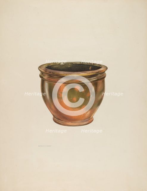 Galena Pottery (Bowl), 1938. Creator: Alfred Koehn.