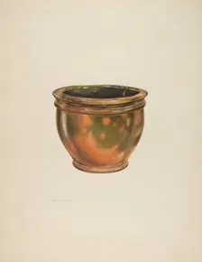 Galena Pottery (Bowl), 1938. Creator: Alfred Koehn