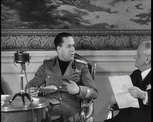 Galeazzo Ciano, Italian Foreign Minister Preparing to Speak, 1930s. Creator: British Pathe Ltd
