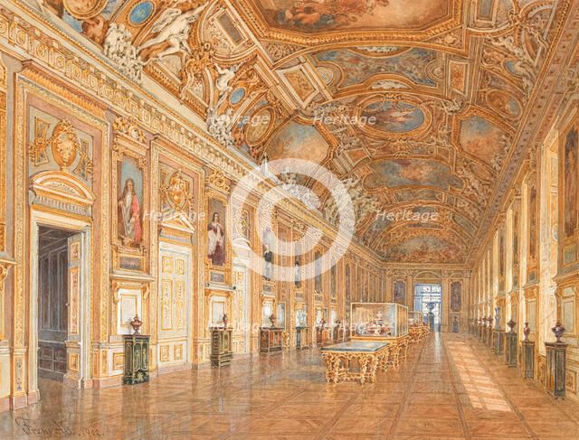 Galerie d'Apollon, Louvre, 1902. Creator: Alt, Franz (1821-1914).